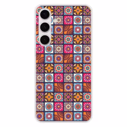Coque en silicone imprimée - 1001 coques - Samsung Galaxy S24 FE - Patchwork Mandala - Multicolore - Semi-rigide