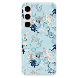 Coque en silicone imprimée - 1001 coques - Samsung Galaxy S24 FE - Multicolore - Motif kimono - Semi-rigide