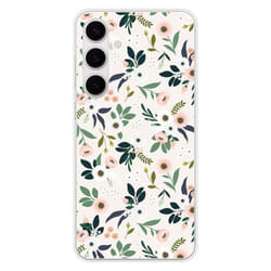 Coque Silicone Imprimée - 1001 Coques - Samsung Galaxy S24 FE - Motif Fleurs - Protection Optimale - Souple