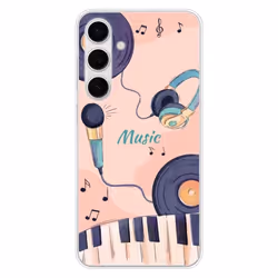 Coque en silicone - Compatible Samsung Galaxy S24 FE - design accords en couleur