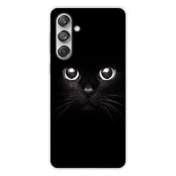 Coque en silicone - Compatible Samsung Galaxy M55 5G - design yeux de chat