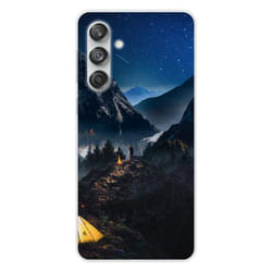 Coque en silicone - Compatible Samsung Galaxy M55 5G - design seul en montagne
