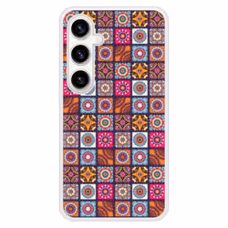Coque en silicone renforcé - Samsung - Galaxy S23 FE - Patchwork Mandala - Multicolore - Résistance accrue