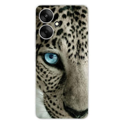 Coque en silicone - Compatible Xiaomi Redmi 13C 5G - design oeil de leopard