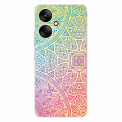 Coque en silicone imprimée compatible Xiaomi Redmi 13C 5G Mandala Pastel