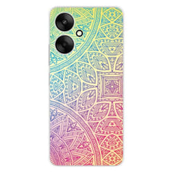 Coque en silicone imprimée compatible Xiaomi Redmi 13C 5G Mandala Pastel