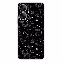 Coque en silicone - Compatible Xiaomi Redmi 13C 5G - design galaxy draw