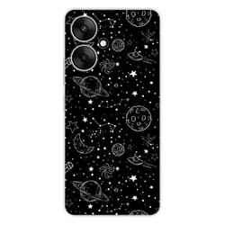 Coque en silicone - Compatible Xiaomi Redmi 13C 5G - design galaxy draw