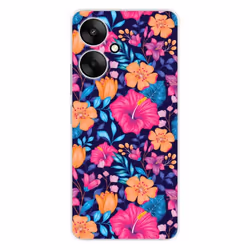Coque Silicone Imprimée - 1001 Coques - Xiaomi Redmi 13C 5G - Fleurs Exotiques - Souple - Transparent