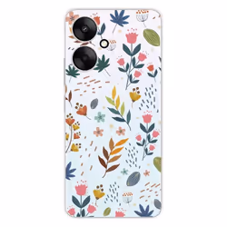 Coque Silicone Imprimée - 1001 Coques - Xiaomi Redmi 13C 5G - Fleurs Colorées - Protection Optimale - Souple