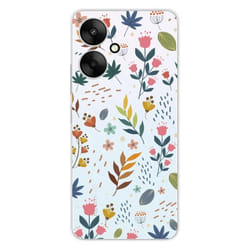 Coque Silicone Imprimée - 1001 Coques - Xiaomi Redmi 13C 5G - Fleurs Colorées - Protection Optimale - Souple
