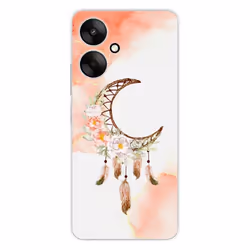 Coque en silicone imprimée - 1001 coques - Xiaomi Redmi 13C 5G - Motif Dreamcatcher Lune - Protection optimale