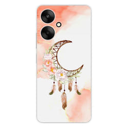 Coque en silicone imprimée - 1001 coques - Xiaomi Redmi 13C 5G - Motif Dreamcatcher Lune - Protection optimale