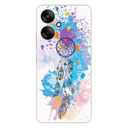 Coque en silicone imprimée compatible Xiaomi Redmi 13C 5G Dreamcatcher Color