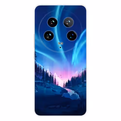Coque en silicone - Compatible Xiaomi 14 Ultra - design tombee de nuit
