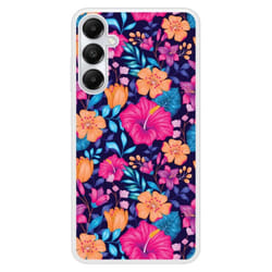 Coque Silicone Renforcée - 1001COQUES - Galaxy A25 - Fleurs Exotiques - Multicolore - Souple