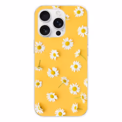 Coque Silicone Imprimée - 1001 Coques - iPhone 16 Pro - Motif Marguerittes - Protection Optimale - Souple