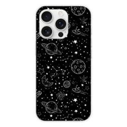 Coque en silicone - Compatible Apple iPhone 16 Pro - design galaxy draw