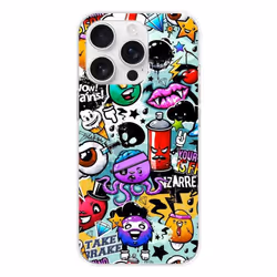 Coque en silicone - Compatible Apple iPhone 16 Pro - design graffiti 2