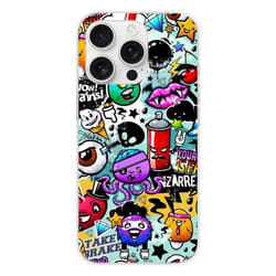 Coque en silicone - Compatible Apple iPhone 16 Pro - design graffiti 2