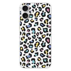 Coque en silicone - Compatible Apple iPhone 16 Plus - design leopard colore