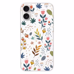 Coque Silicone Imprimée - 1001 Coques - iPhone 16 Plus - Fleurs Colorées - Protection Optimale - Souple