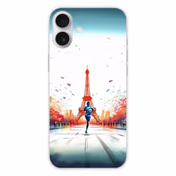 Coque en silicone - Compatible Apple iPhone 16 Plus - design jeux olympiques