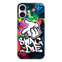 Coque en silicone - Compatible Apple iPhone 16 - design swag or die