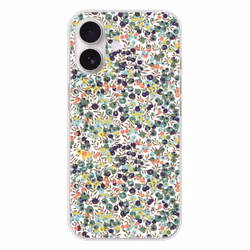 Coque en silicone imprimée compatible Apple iPhone 16 Liberty Wiltshire Vert