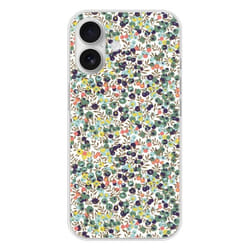 Coque en silicone imprimée compatible Apple iPhone 16 Liberty Wiltshire Vert