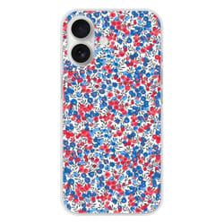Coque en silicone imprimée compatible Apple iPhone 16 Liberty Wiltshire Bleu