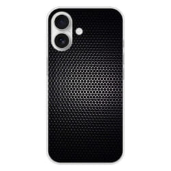 Coque en silicone - Compatible Apple iPhone 16 - design dark metal