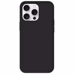 Coque en silicone noir - Compatible Apple iPhone 16 Pro Max