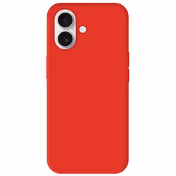 Coque en silicone rouge - Compatible Apple iPhone 16 Plus