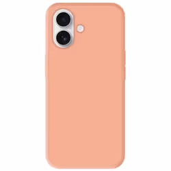 Coque en silicone rose pale - Compatible Apple iPhone 16 Plus