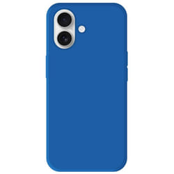 Coque en silicone bleu - Compatible Apple iPhone 16 Plus