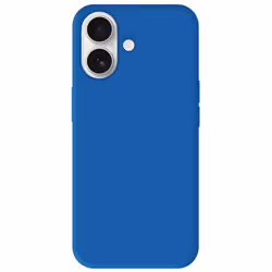 Coque en silicone bleu - Compatible Apple iPhone 16