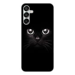 Coque en silicone - Compatible Samsung Galaxy M15 5G - design yeux de chat
