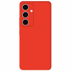 Coque en silicone - Samsung - Galaxy S24 FE - Rouge - Souple - Compatible recharge sans fil