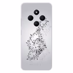 Coque en silicone - Compatible Xiaomi Redmi 14C 4G - design valse des notes