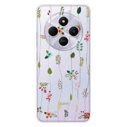 Coque en silicone - Compatible Xiaomi Redmi 14C 4G - design montee de fleurs