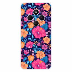 Coque Silicone Imprimée - 1001 Coques - Xiaomi Redmi 14C 4G - Fleurs Exotiques - Protection Optimale - Souple