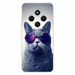Coque en silicone - Compatible Xiaomi Redmi 14C 4G - design chat a lunette