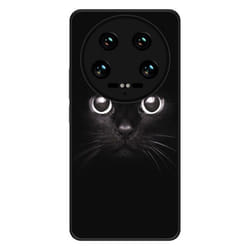 Coque en silicone renforcé - Xiaomi - 14 Ultra - Antichoc - Design yeux de chat - Impression brillante