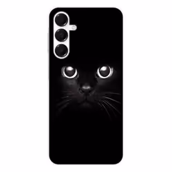 Coque en silicone - Compatible Samsung Galaxy A16 - design yeux de chat