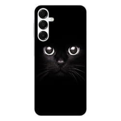 Coque en silicone - Compatible Samsung Galaxy A16 - design yeux de chat