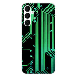 Coque en silicone - Compatible Samsung Galaxy A16 - design texture circuit geek