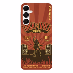 Coque en silicone - Compatible Samsung Galaxy A16 - design rock and roll