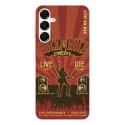 Coque en silicone - Compatible Samsung Galaxy A16 - design rock and roll