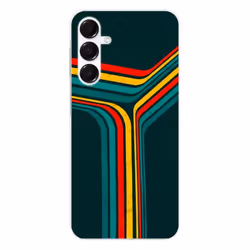 Coque en silicone - Compatible Samsung Galaxy A16 - design retro lines